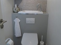 Wassersparende Wand-WC mit integriertem WiCi Bati Handwaschbecken - Madame D (66) - 2 sur 2